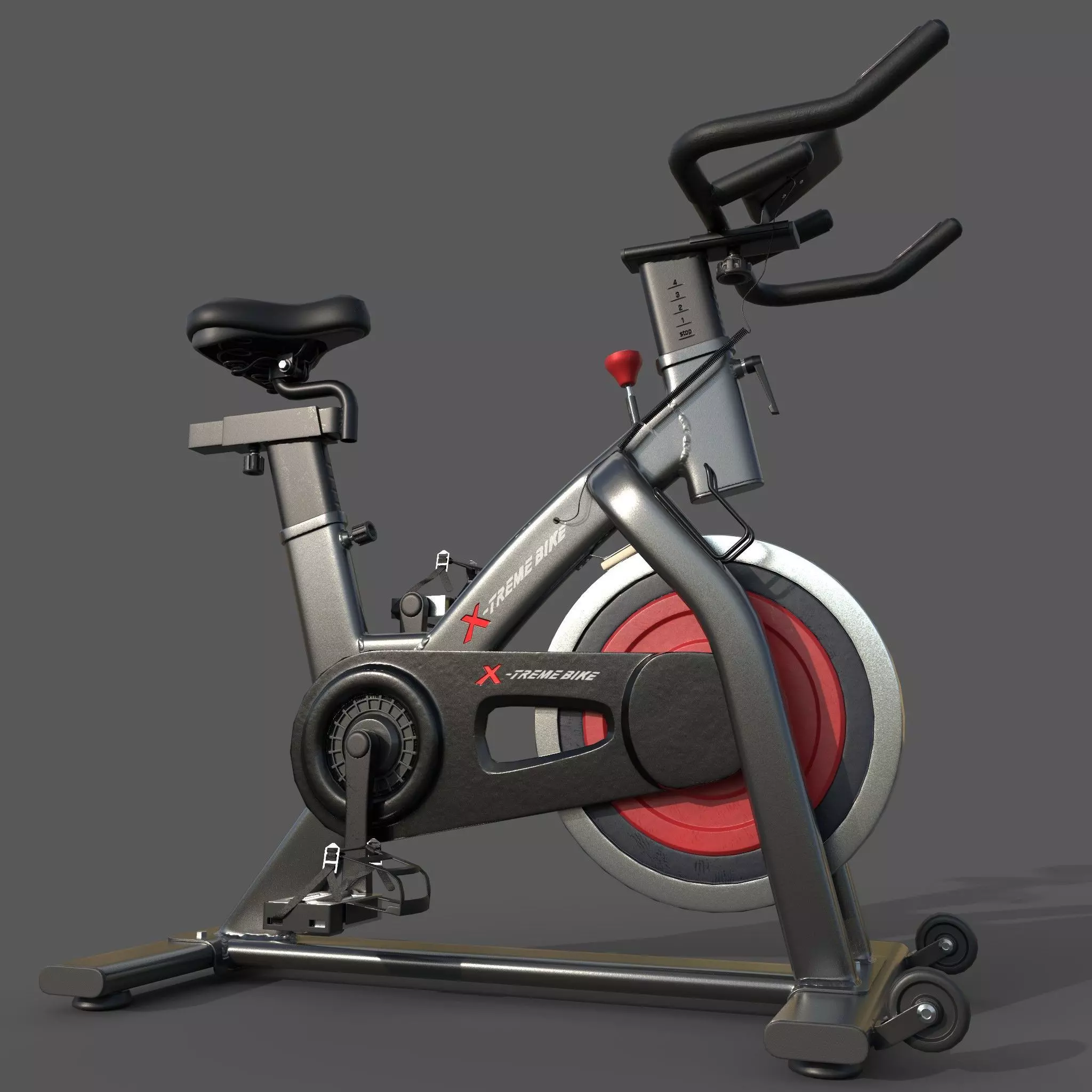 Exercise Bike 3D model_0