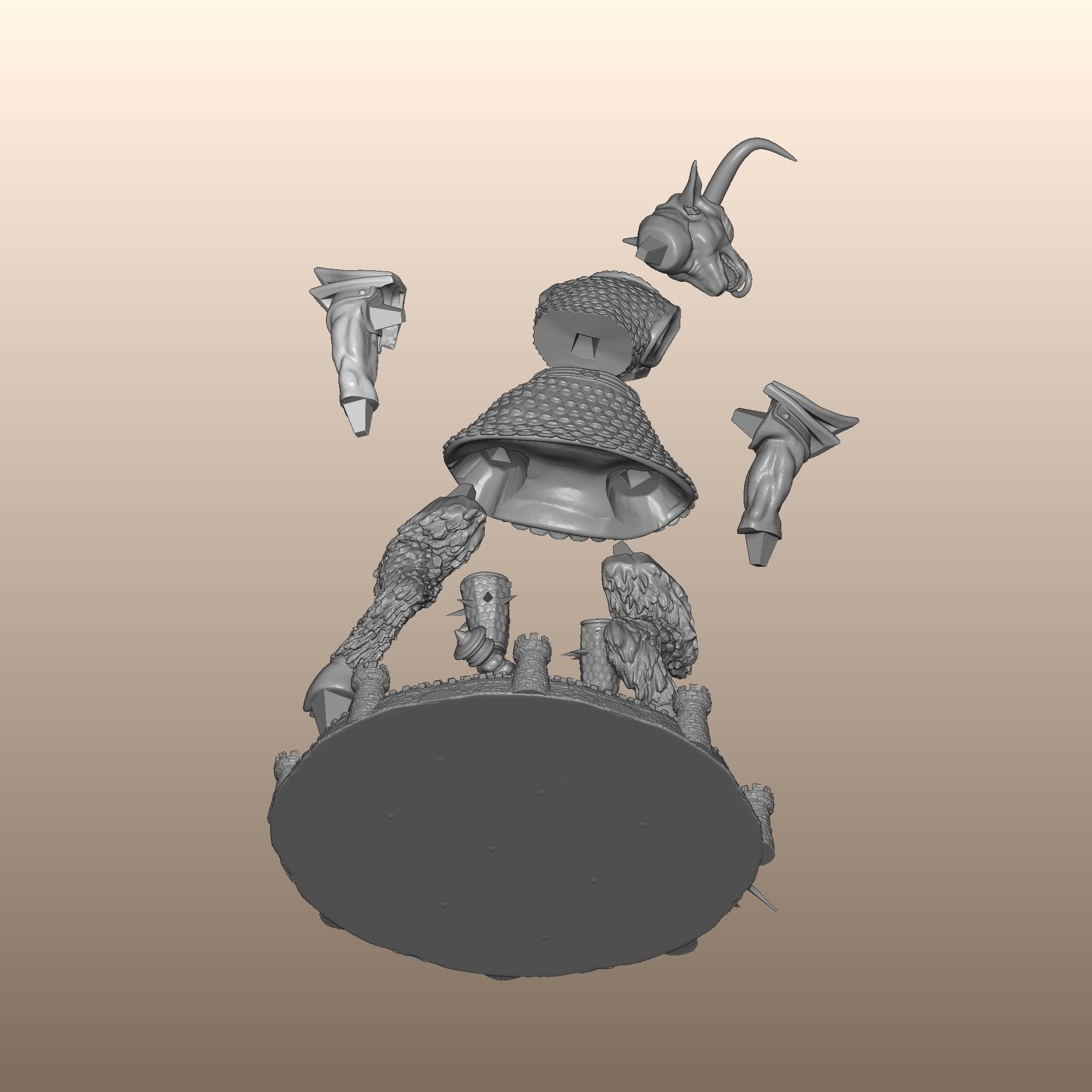 Heroes 3 Minotaur King of Dungeon 3D print model_6