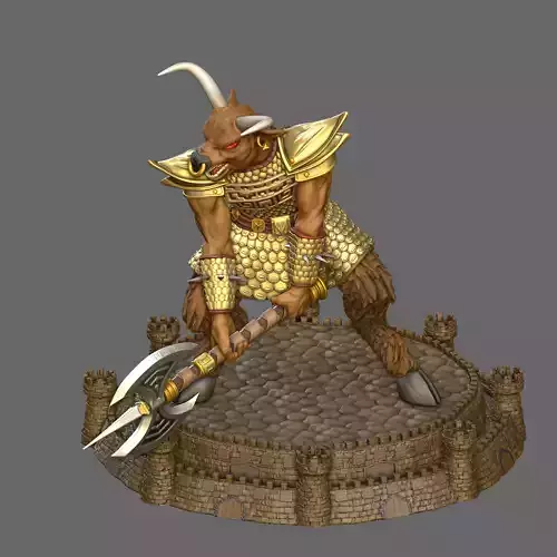 Heroes 3 Minotaur King of Dungeon  3D print model