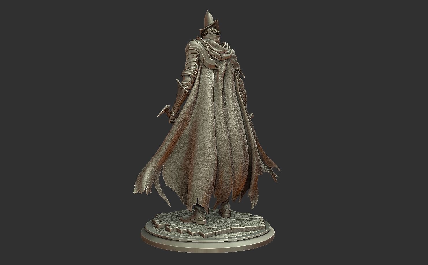 Abyss Watcher - Dark Souls 3 3d Print Statue 3D print model_15