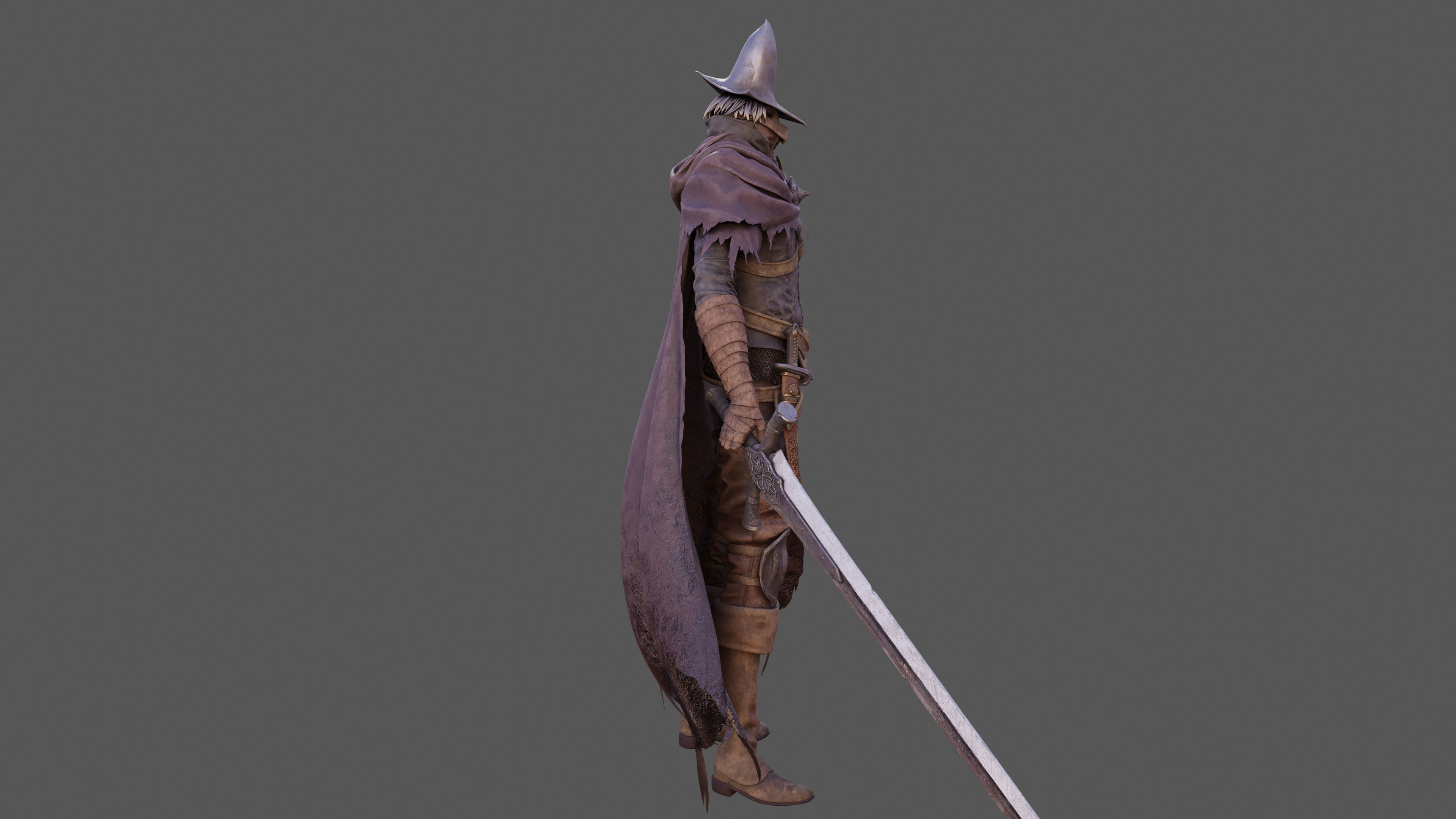 Abyss Watcher - Dark Souls 3 3d Print Statue 3D print model_30