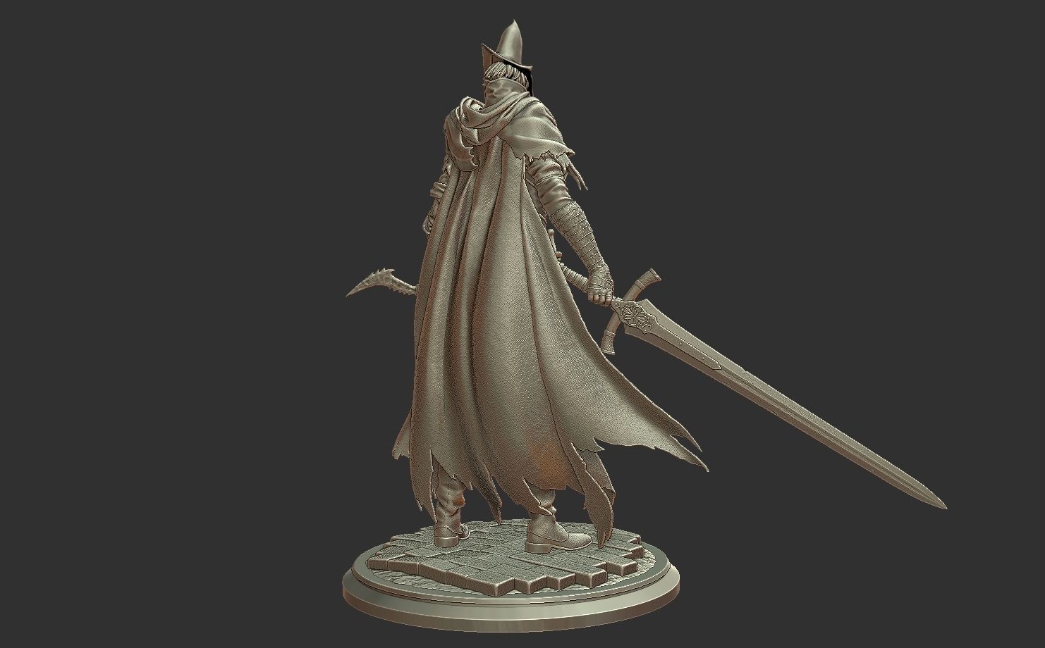 Abyss Watcher - Dark Souls 3 3d Print Statue 3D print model_16