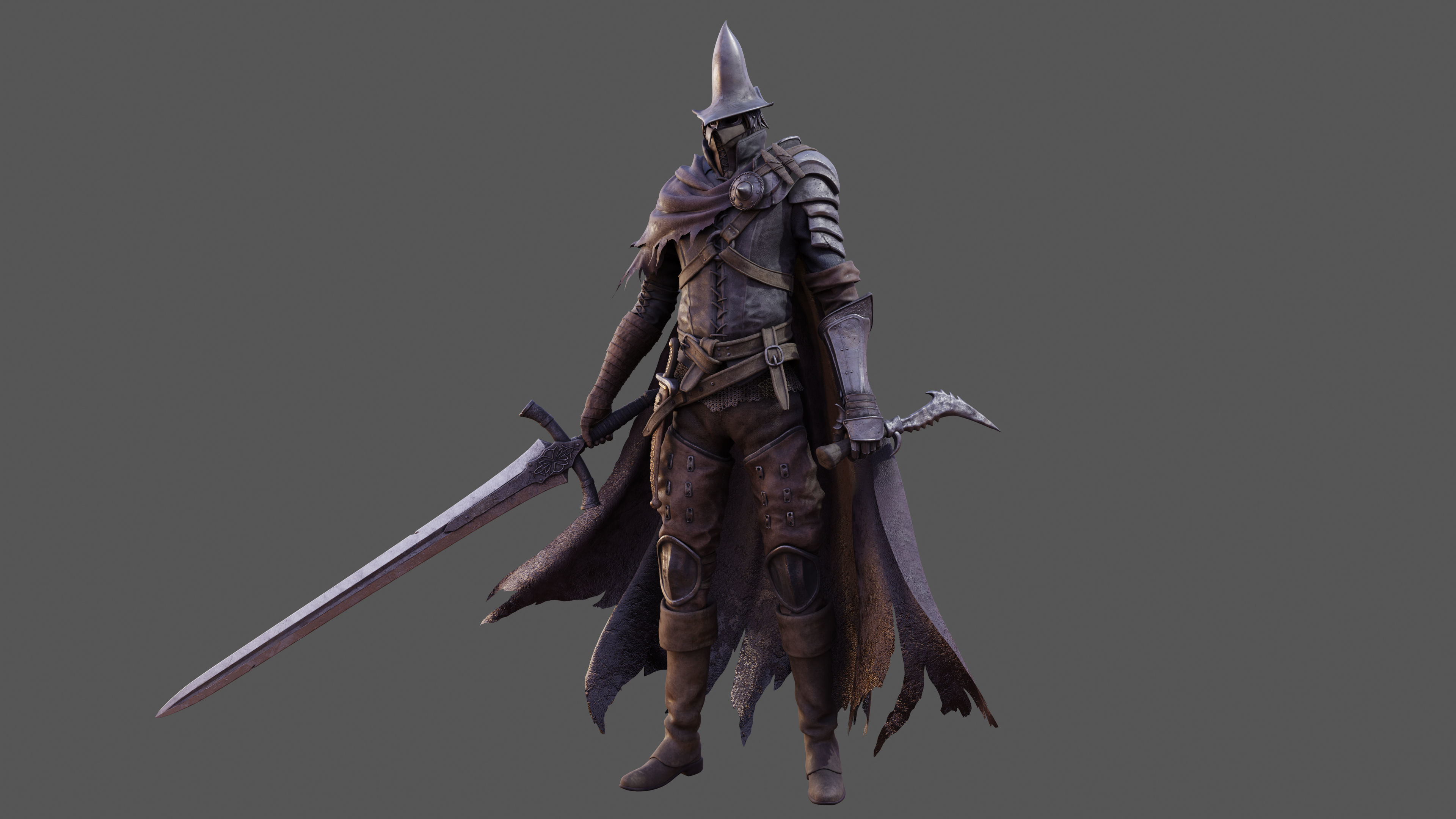Abyss Watcher - Dark Souls 3 3d Print Statue 3D print model_25