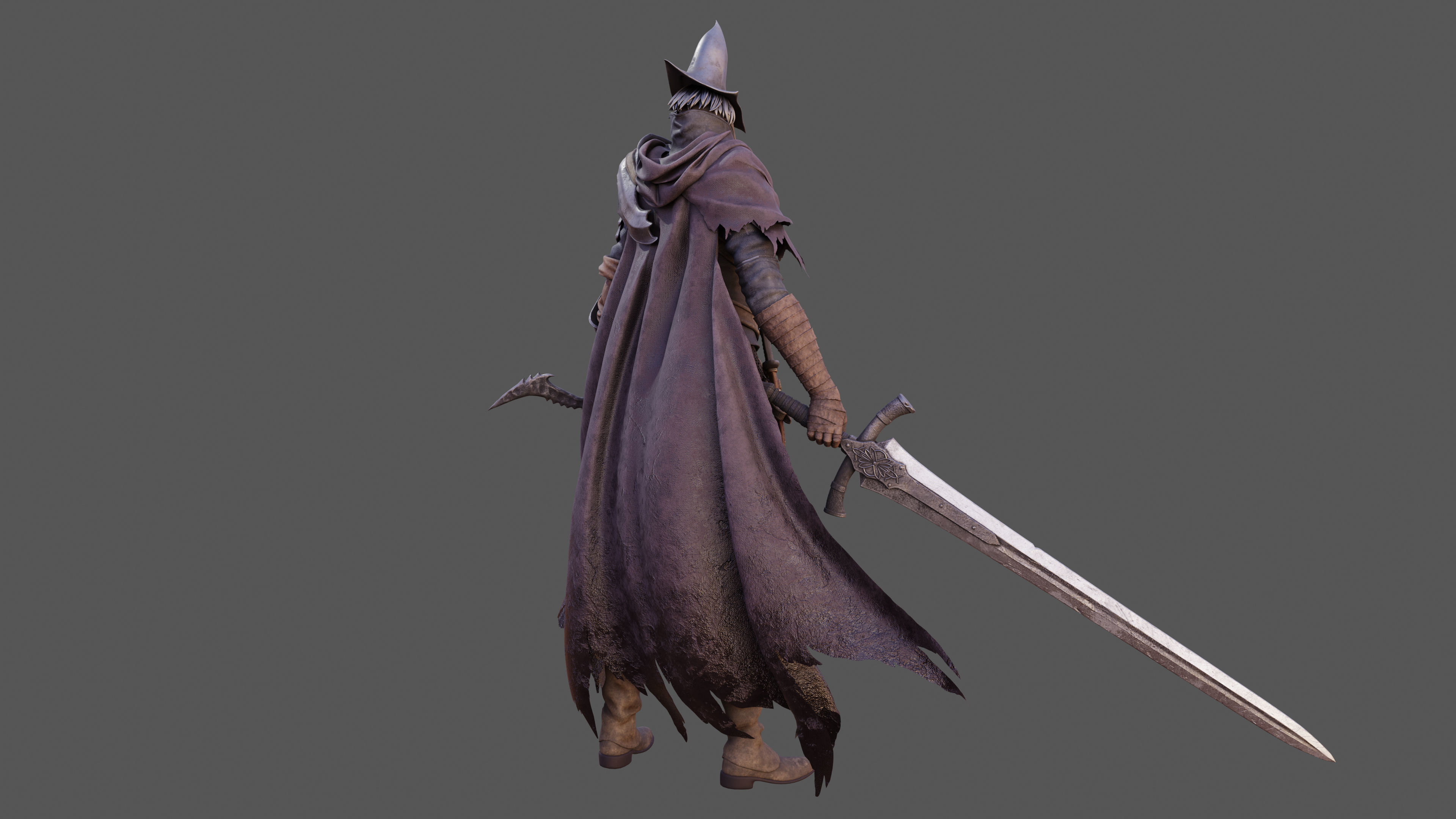 Abyss Watcher - Dark Souls 3 3d Print Statue 3D print model_29