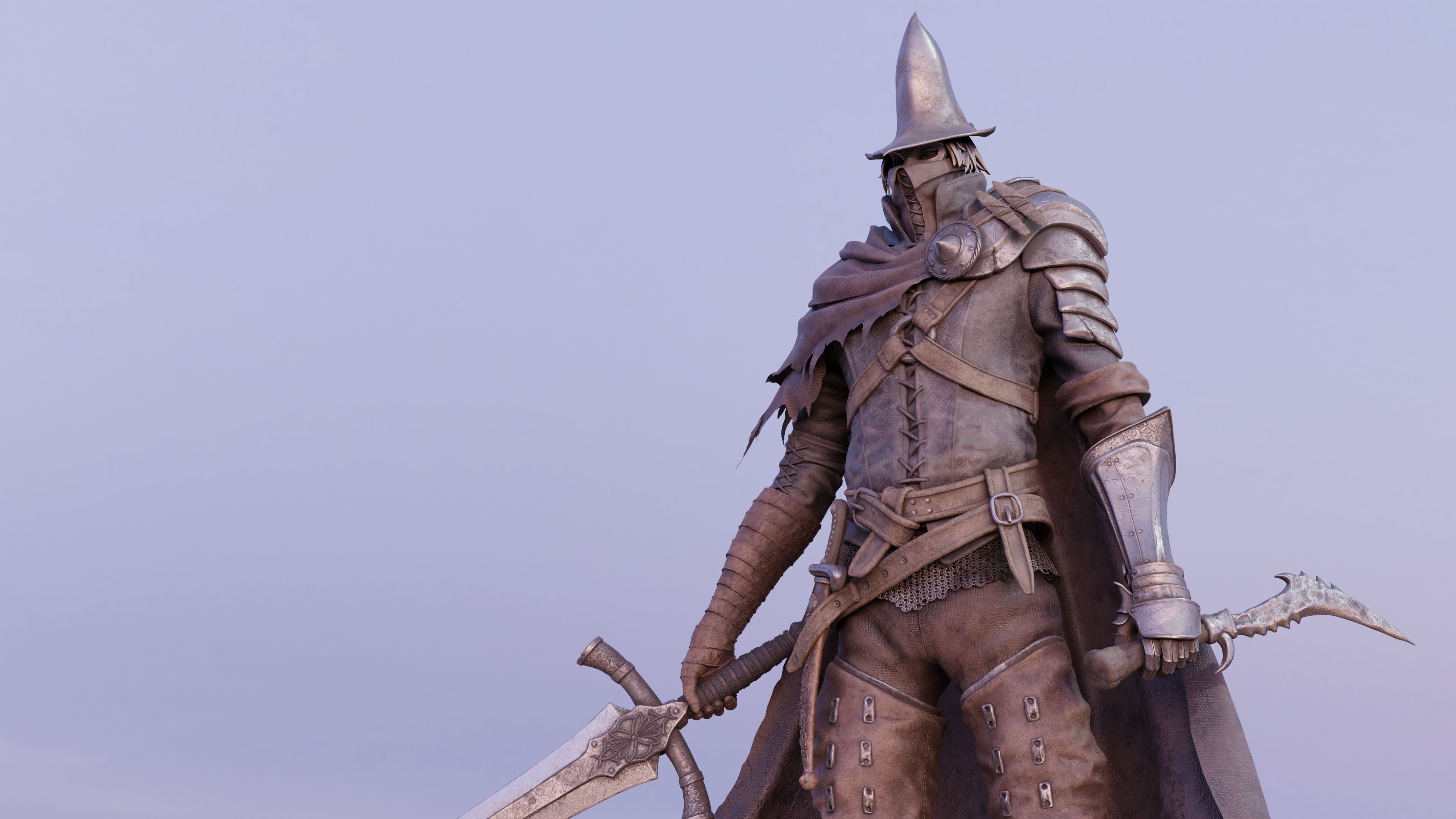 Abyss Watcher - Dark Souls 3 3d Print Statue 3D print model_38