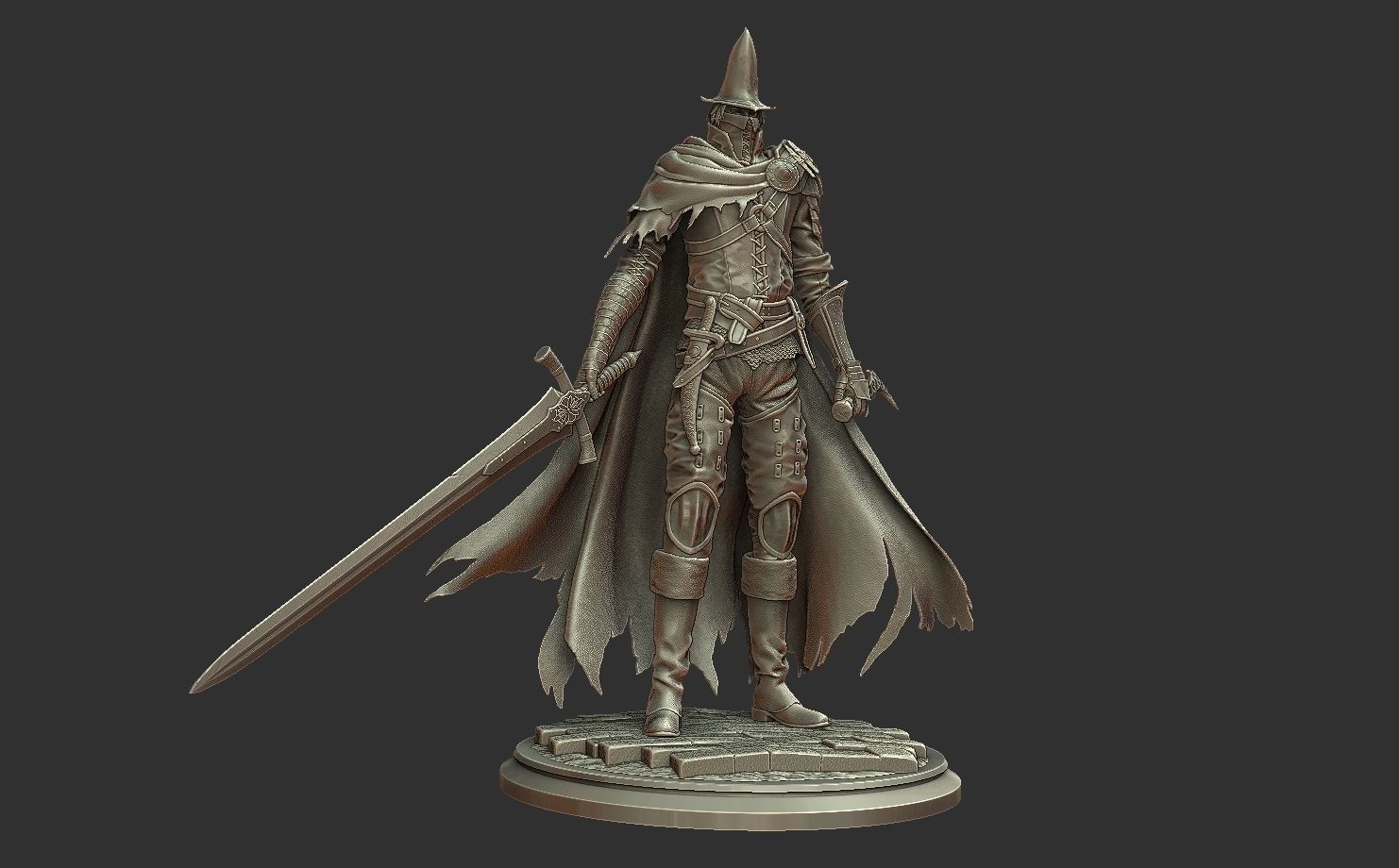 Abyss Watcher - Dark Souls 3 3d Print Statue 3D print model_18