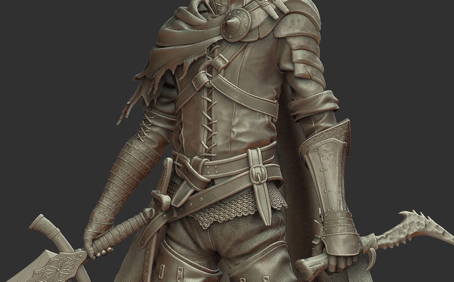 Abyss Watcher - Dark Souls 3 3d Print Statue 3D print model_20