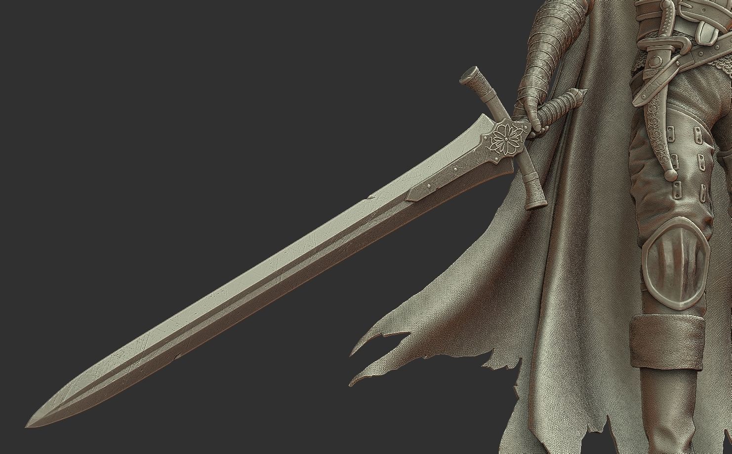 Abyss Watcher - Dark Souls 3 3d Print Statue 3D print model_21