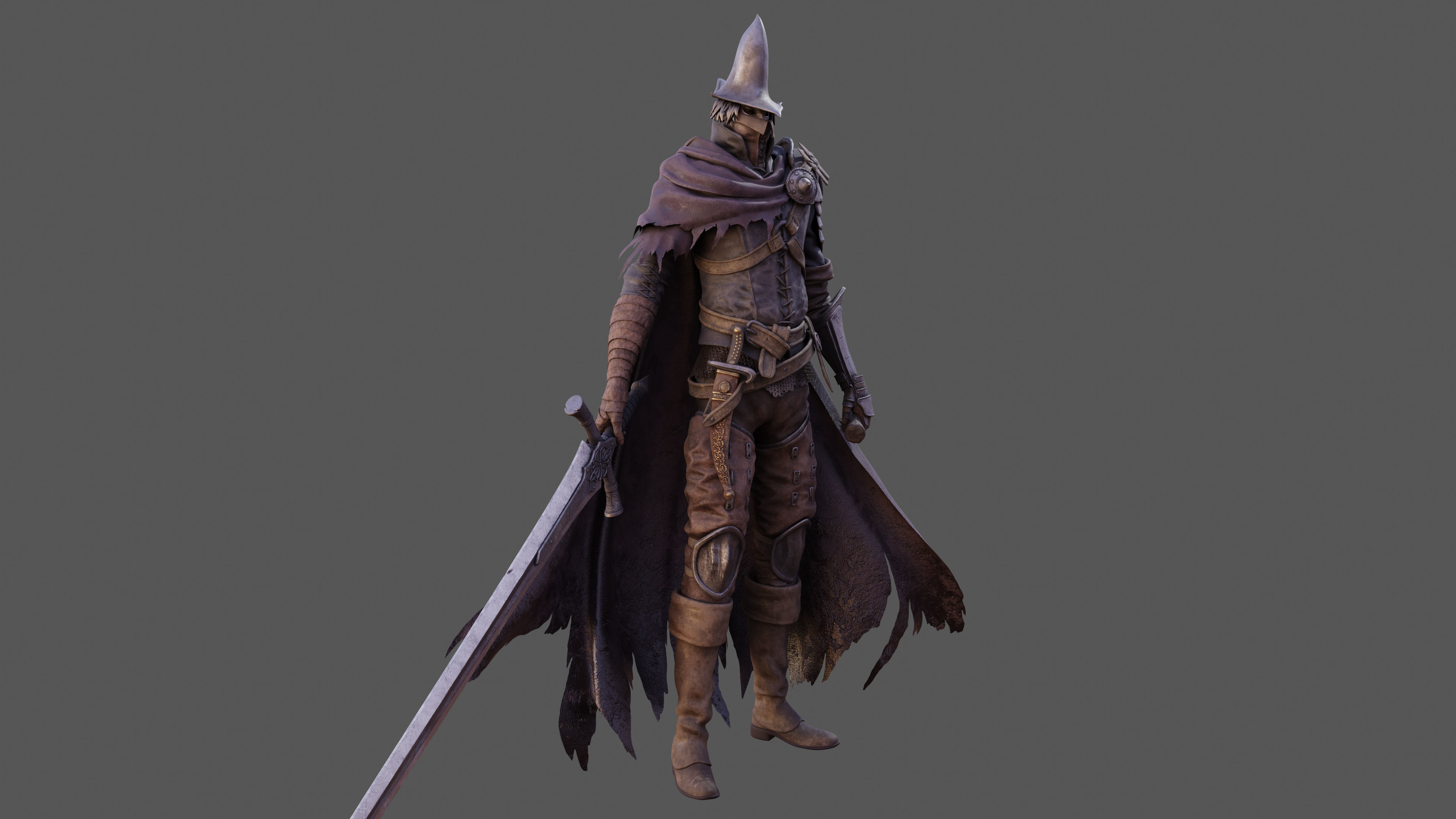 Abyss Watcher - Dark Souls 3 3d Print Statue 3D print model_31