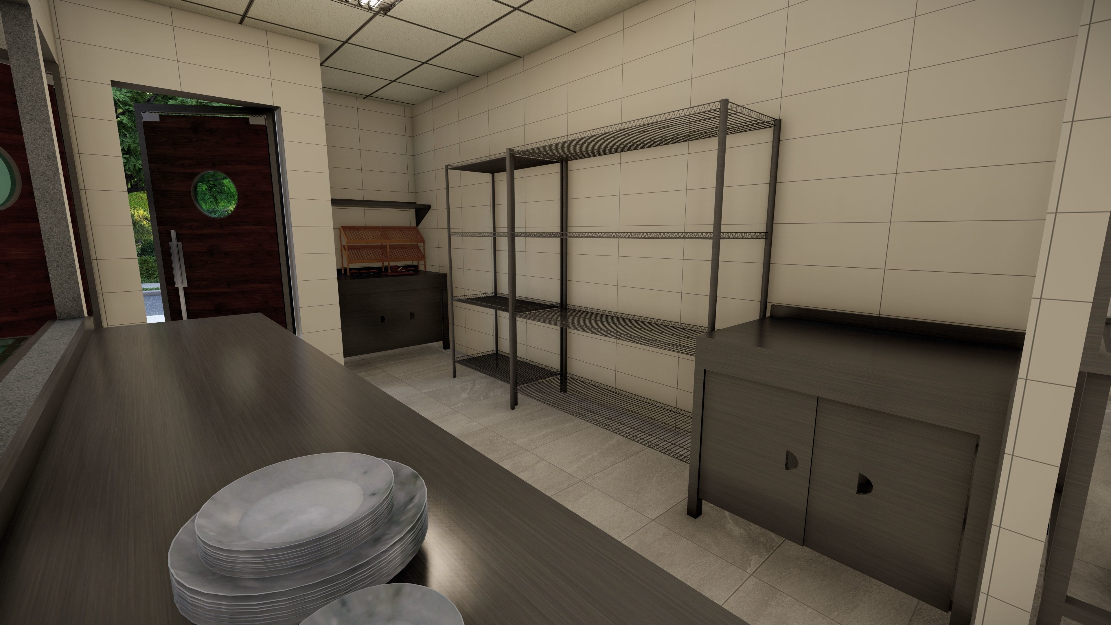 Commercial Restaurant Kitchen Project 3D model_11