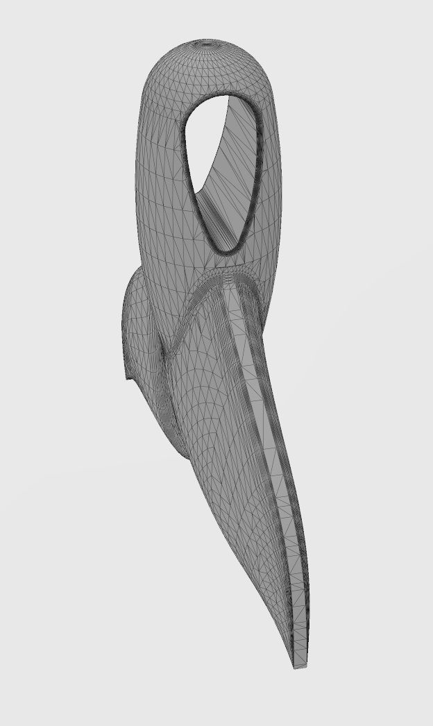 Whale tail pendant charm 3D print model_13