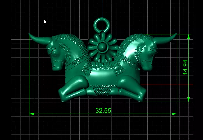 Ancient Persian Bull Capital 3D print model_0