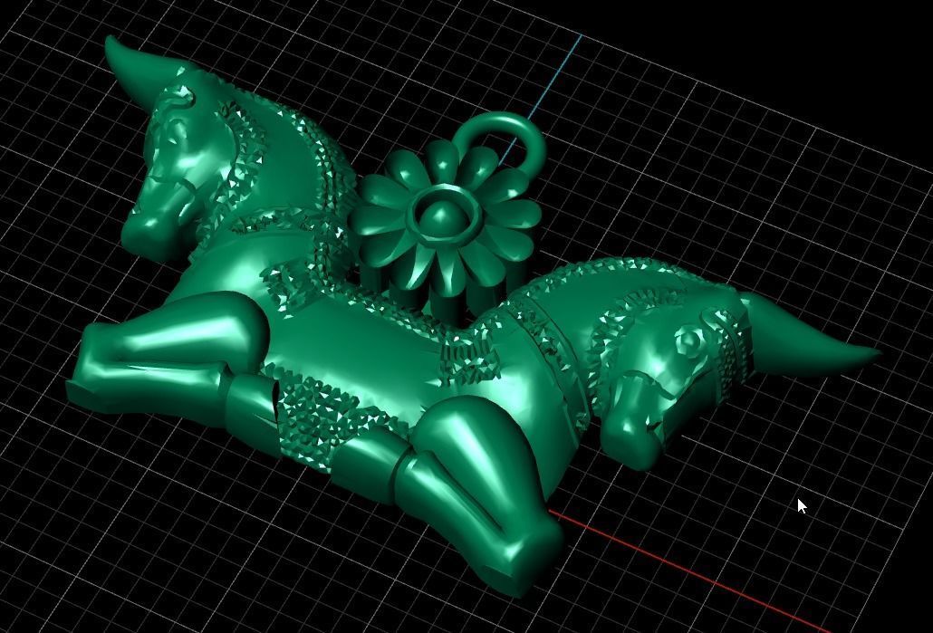 Ancient Persian Bull Capital 3D print model_1