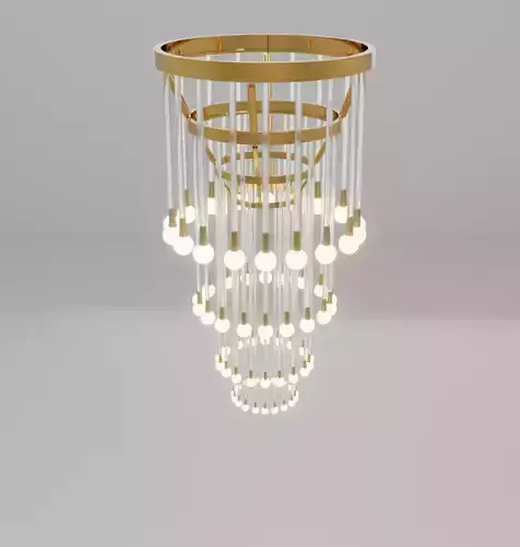 Halcyon Gold Four Tier Chandelier