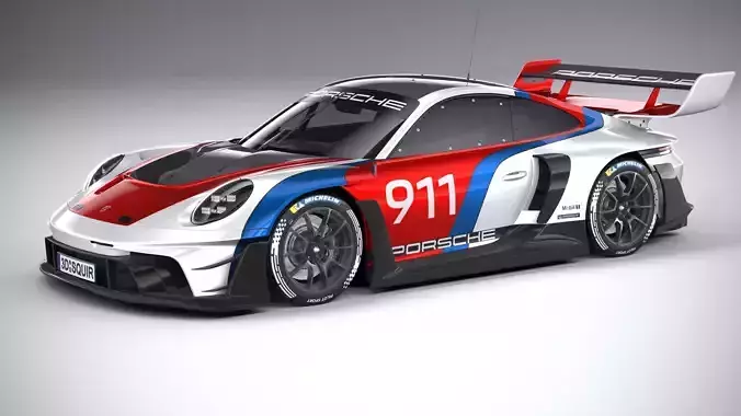 Porsche 911 GT3 R Rennsport 2023 3D model