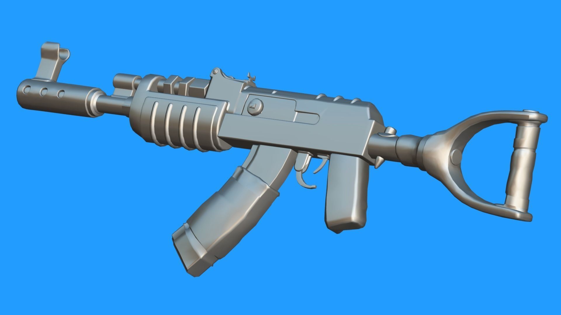 Rust AK Remastered Low-poly 3D model_3
