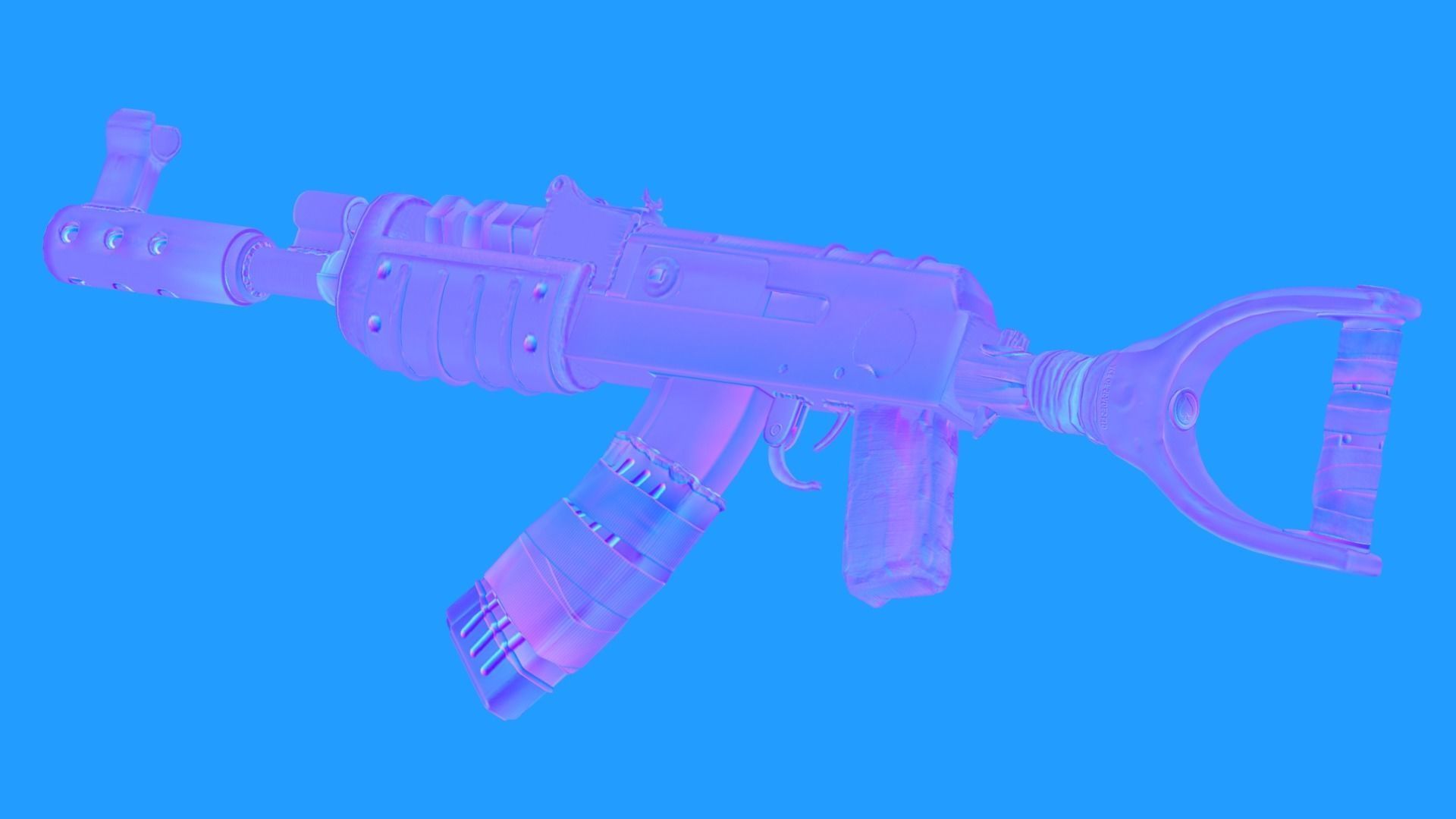 Rust AK Remastered Low-poly 3D model_5