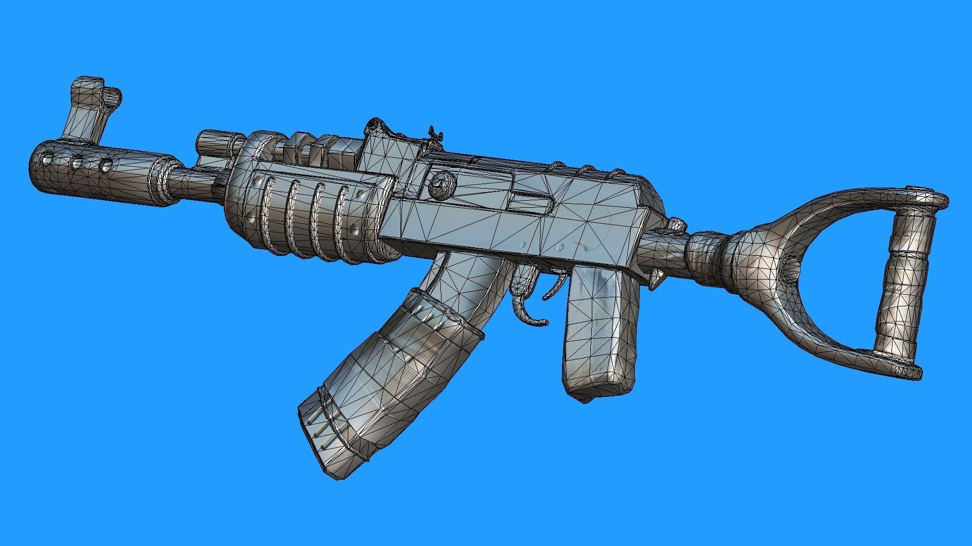 Rust AK Remastered Low-poly 3D model_4