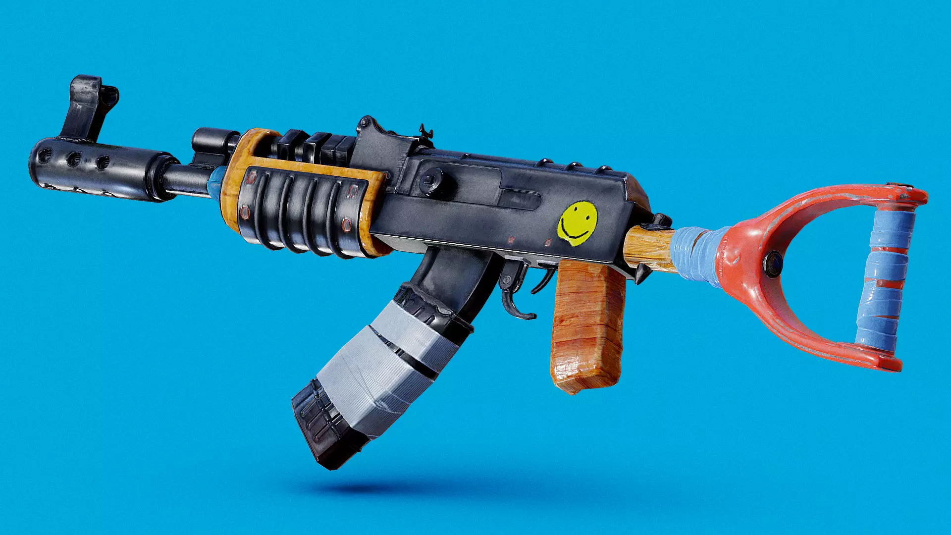 Rust AK Remastered Low-poly 3D model_0