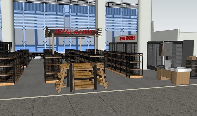 Airport Market Area 3D model