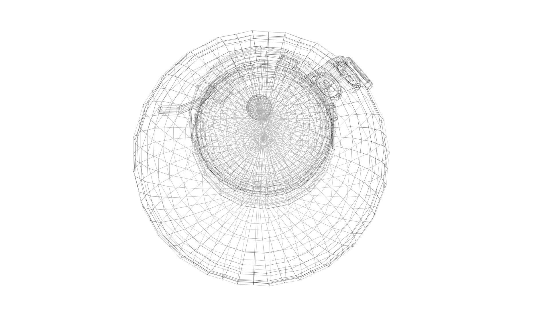 Low Poly Game Ready Snowman Low-poly 3D model_17