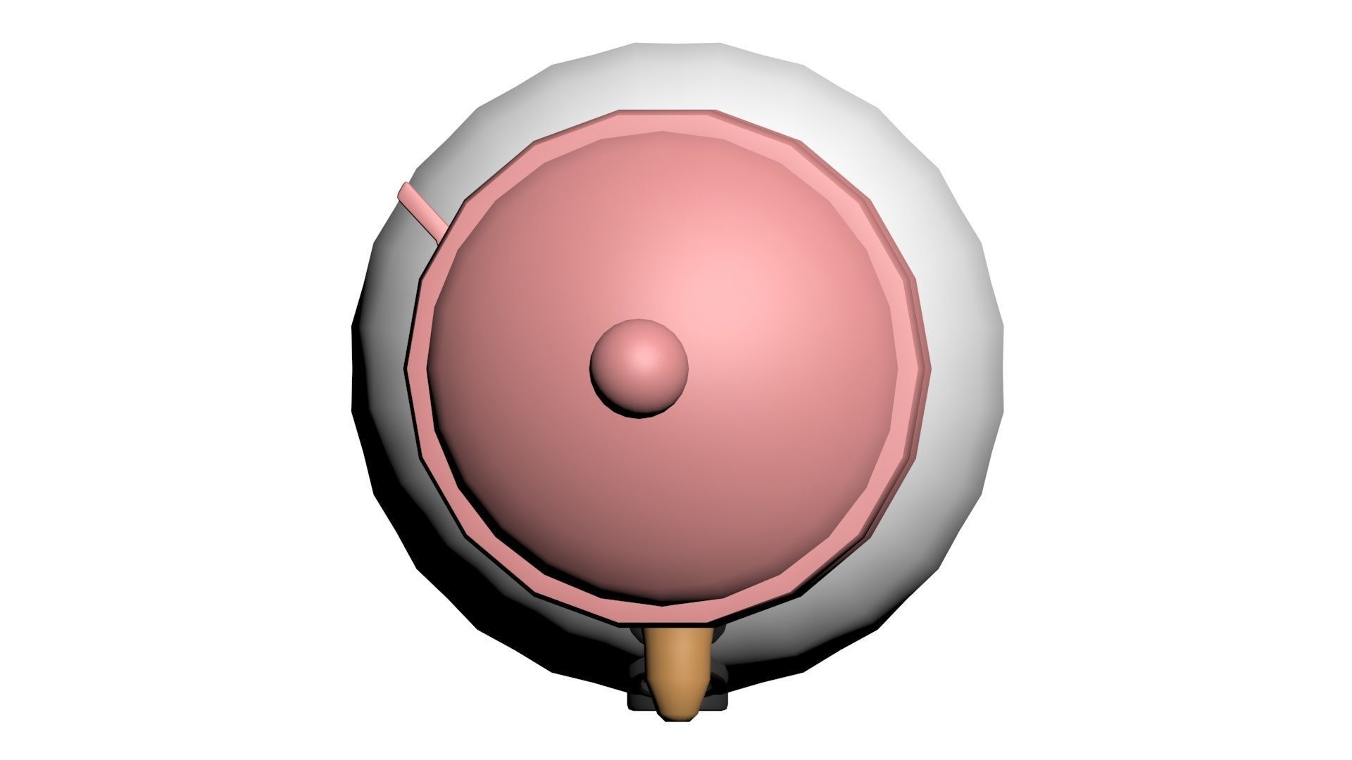 Low Poly Game Ready Snowman Low-poly 3D model_9