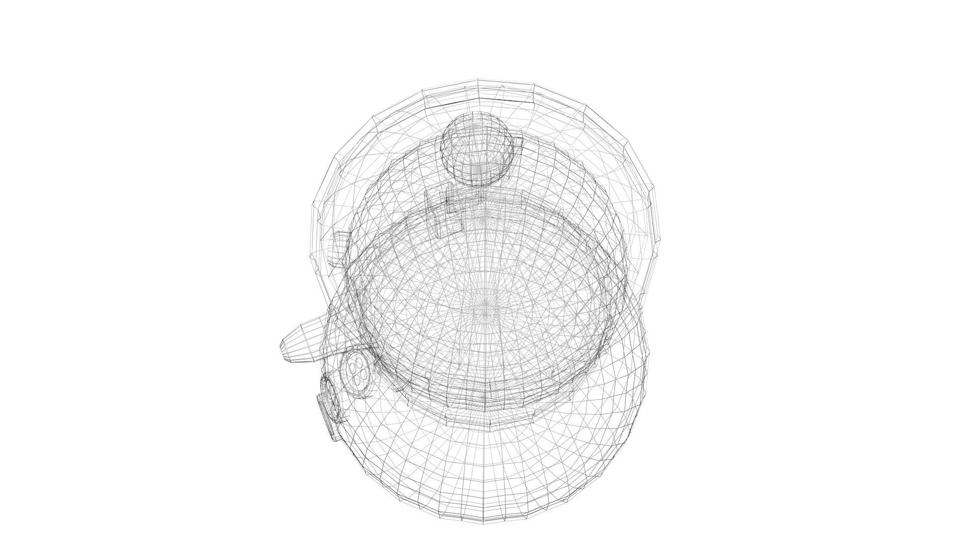 Low Poly Game Ready Snowman Low-poly 3D model_14