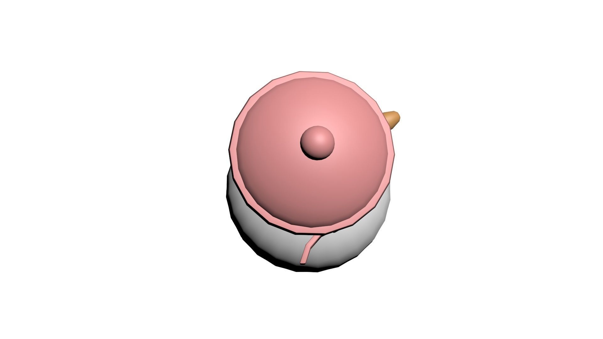 Low Poly Game Ready Snowman Low-poly 3D model_3