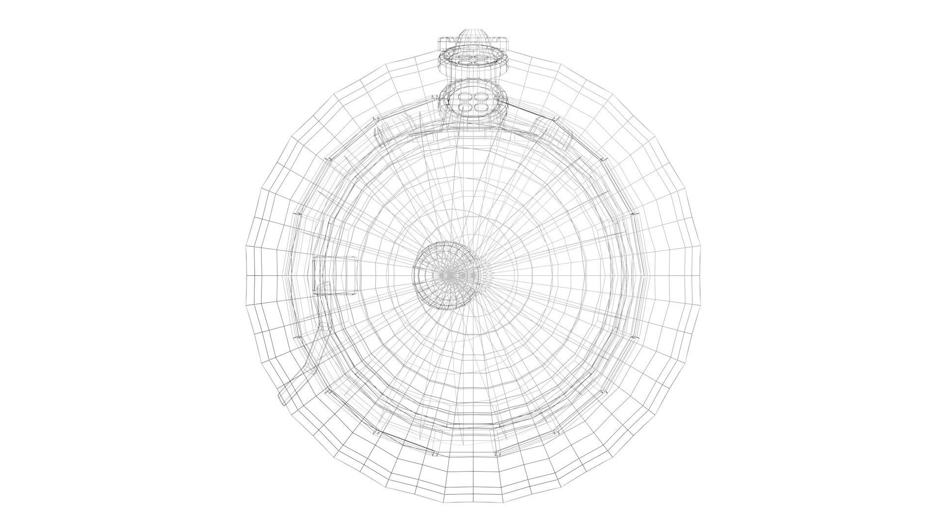 Low Poly Game Ready Snowman Low-poly 3D model_21