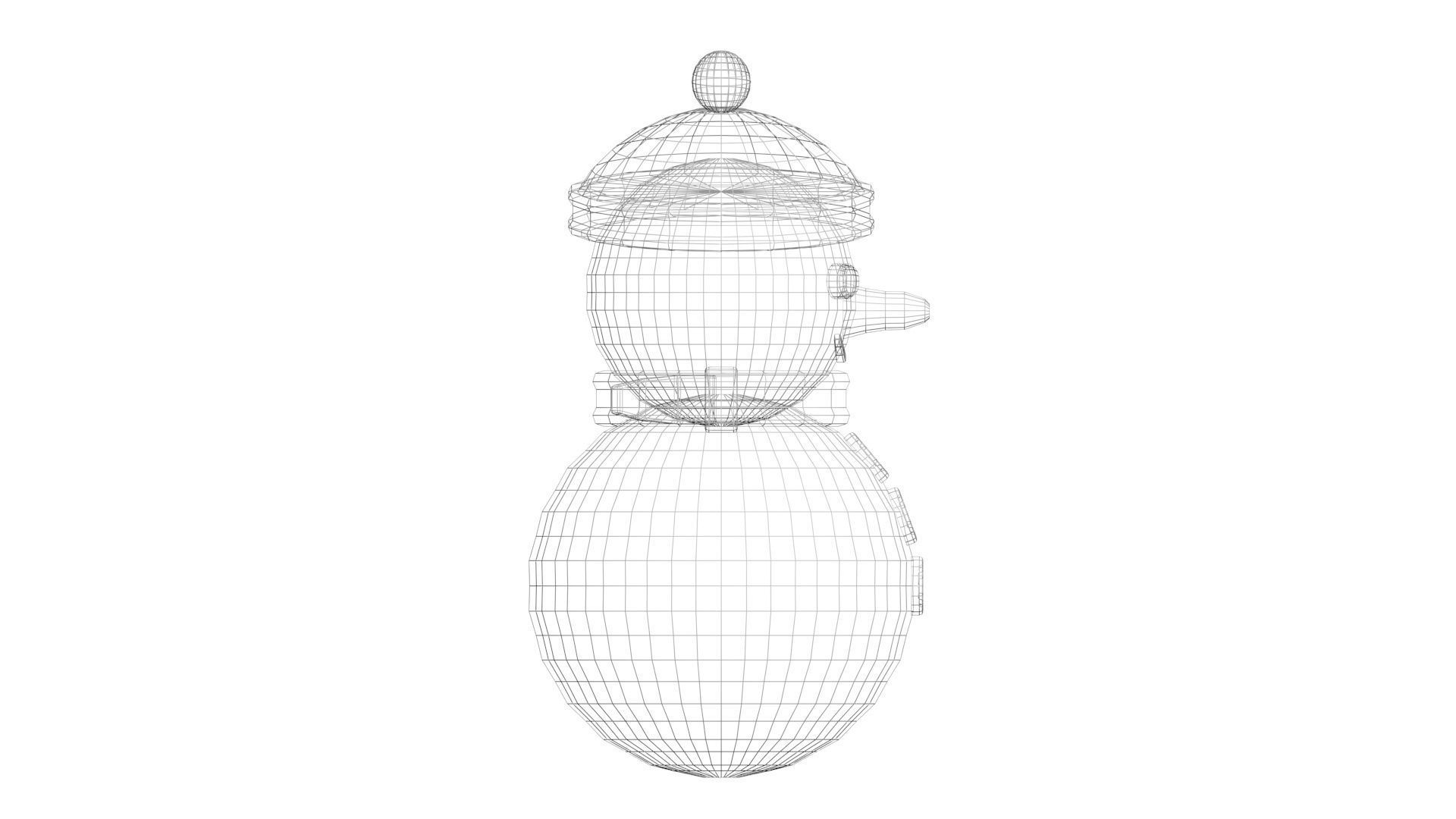 Low Poly Game Ready Snowman Low-poly 3D model_22