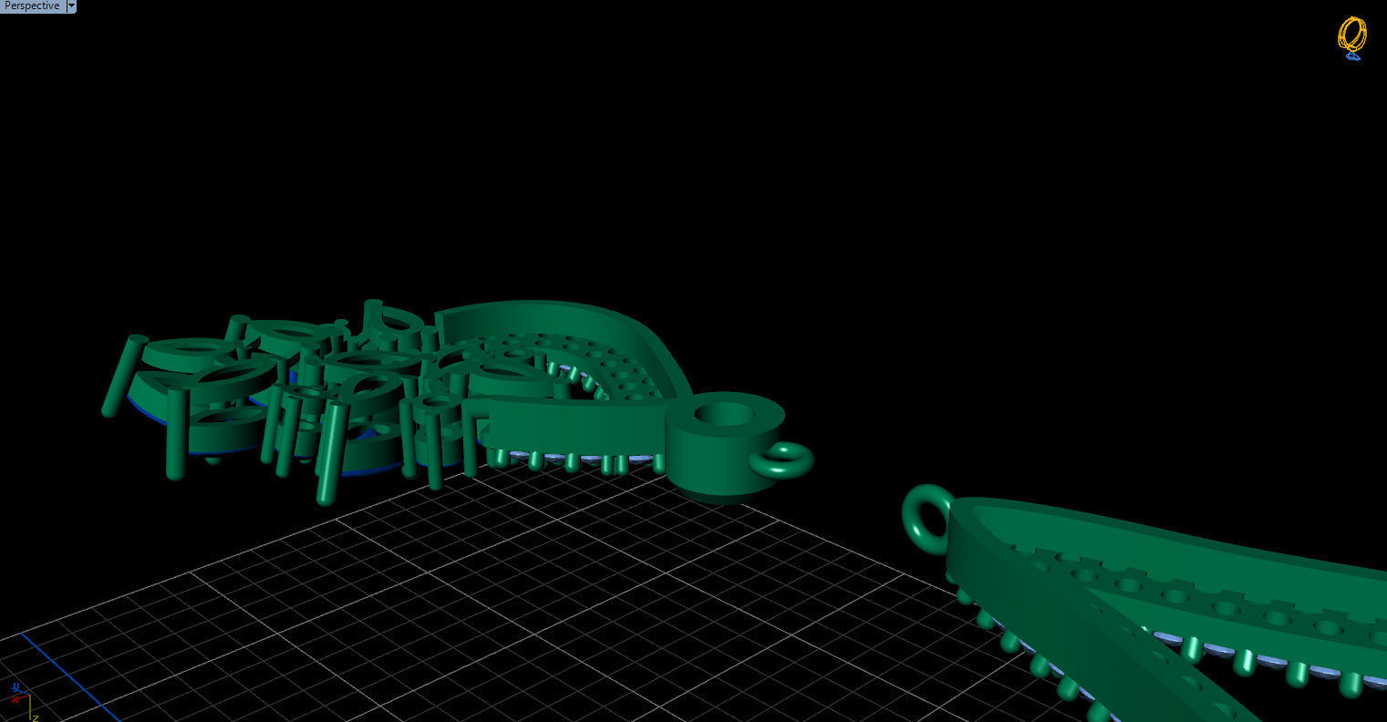 Gorgeous Dangle earrings with marquise gemstones 3D print model_22