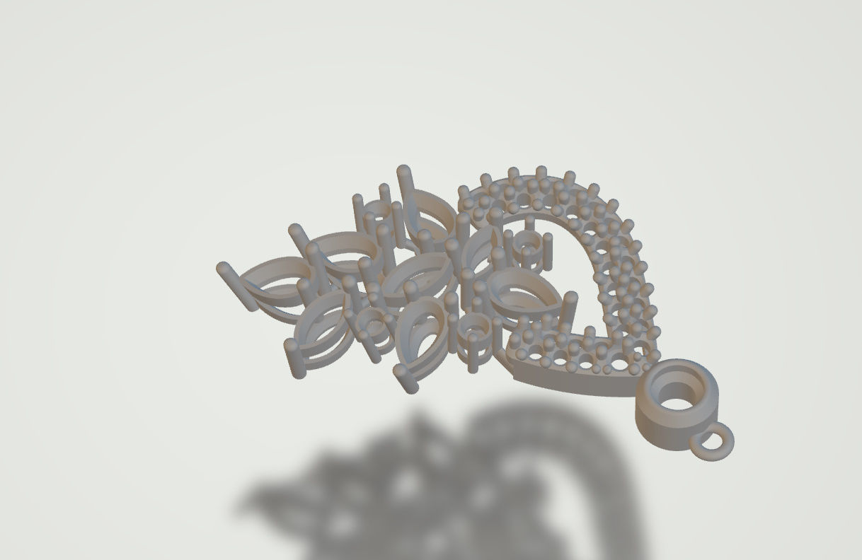 Gorgeous Dangle earrings with marquise gemstones 3D print model_54