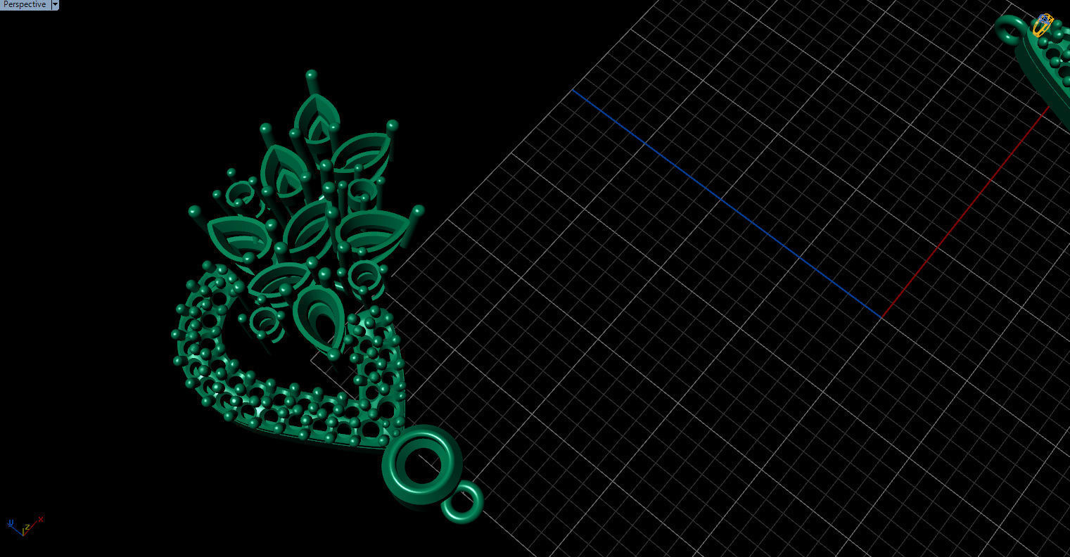 Gorgeous Dangle earrings with marquise gemstones 3D print model_27