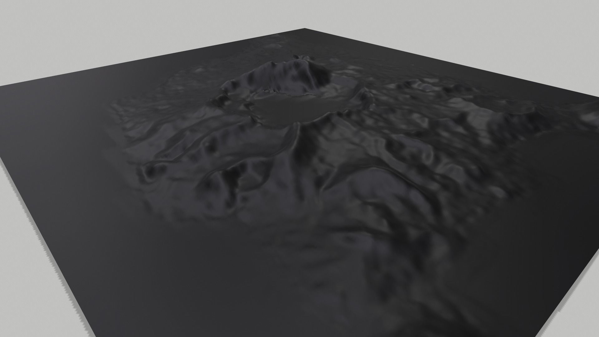 Mountain landscape Taal Volcano 3D model_9