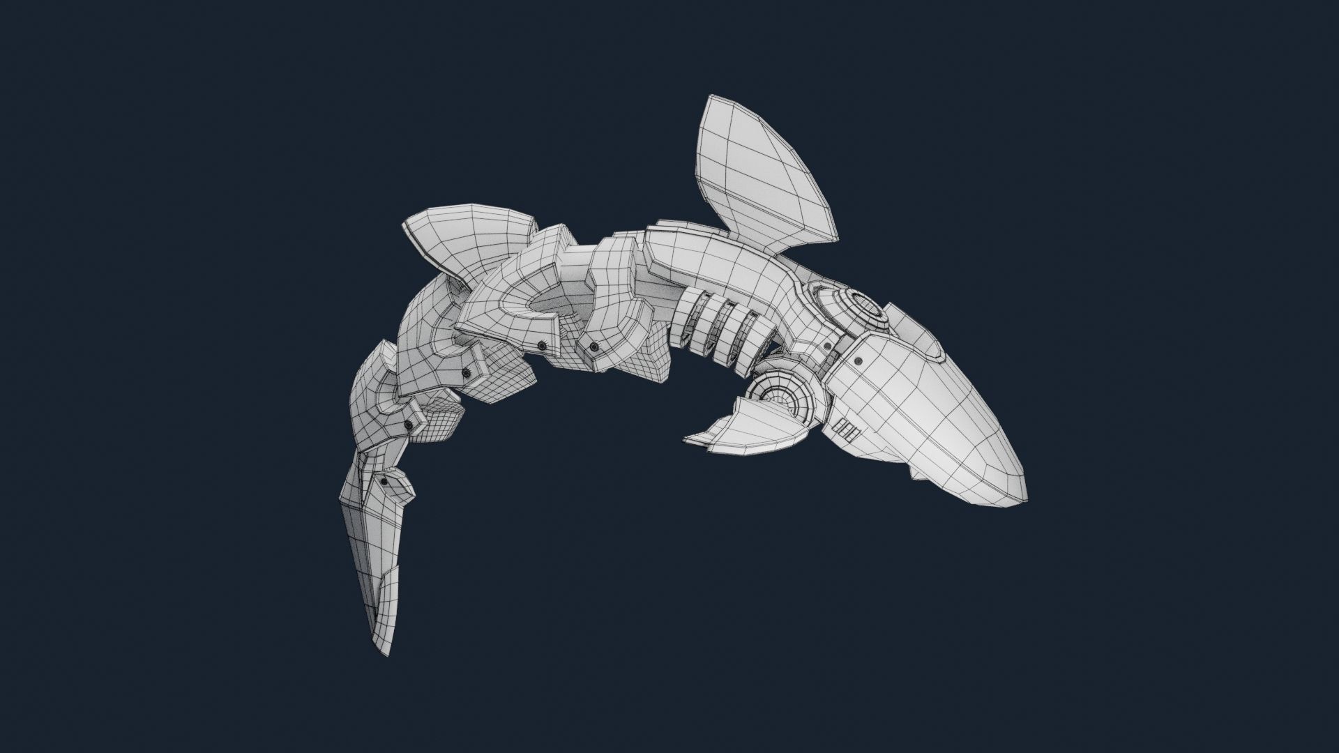 Robotic Dolphin 3D print model_6