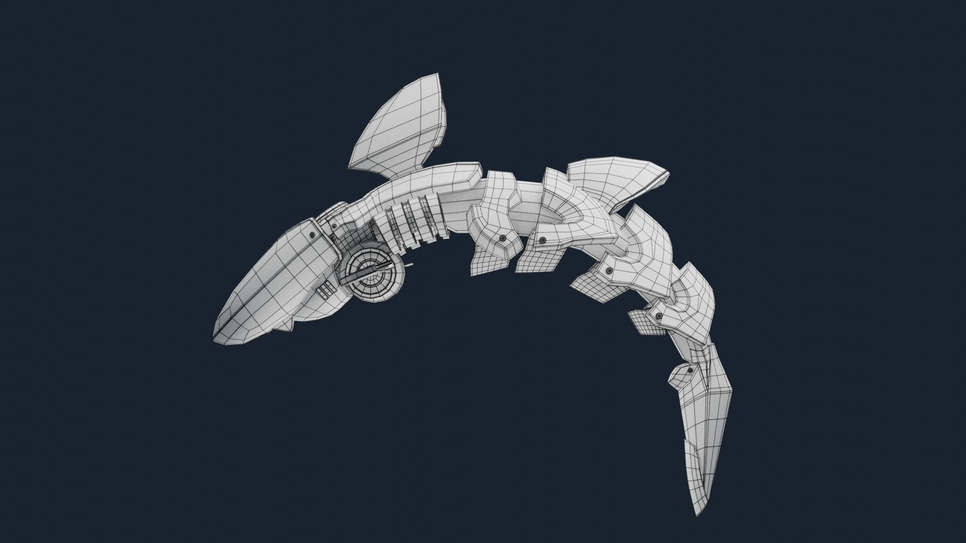 Robotic Dolphin 3D print model_8