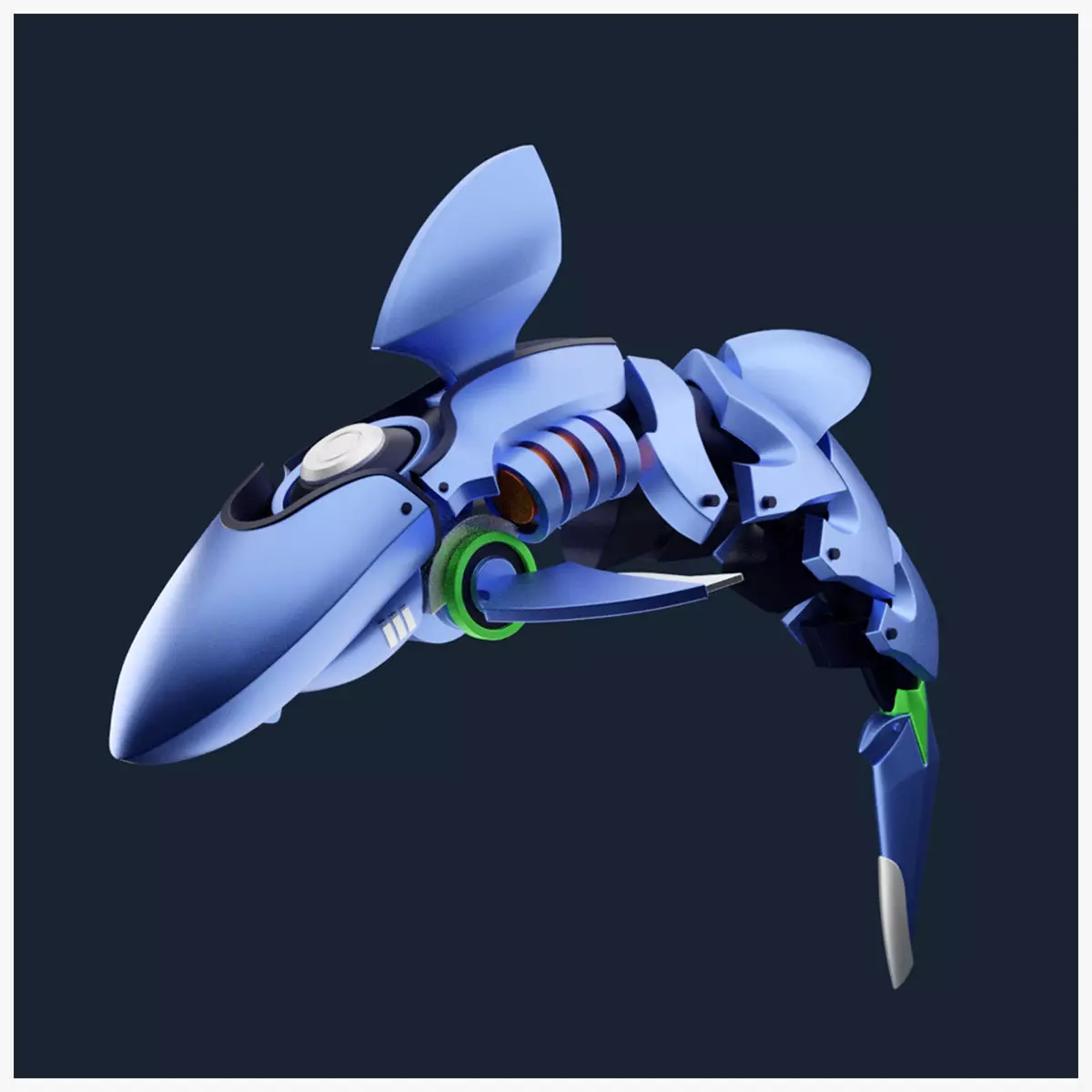 Robotic Dolphin 3D print model_0