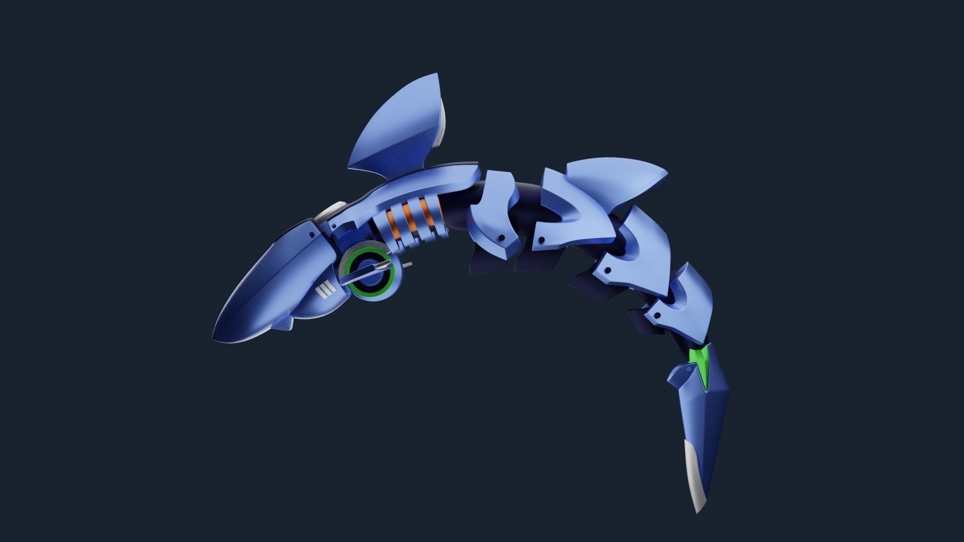 Robotic Dolphin 3D print model_4