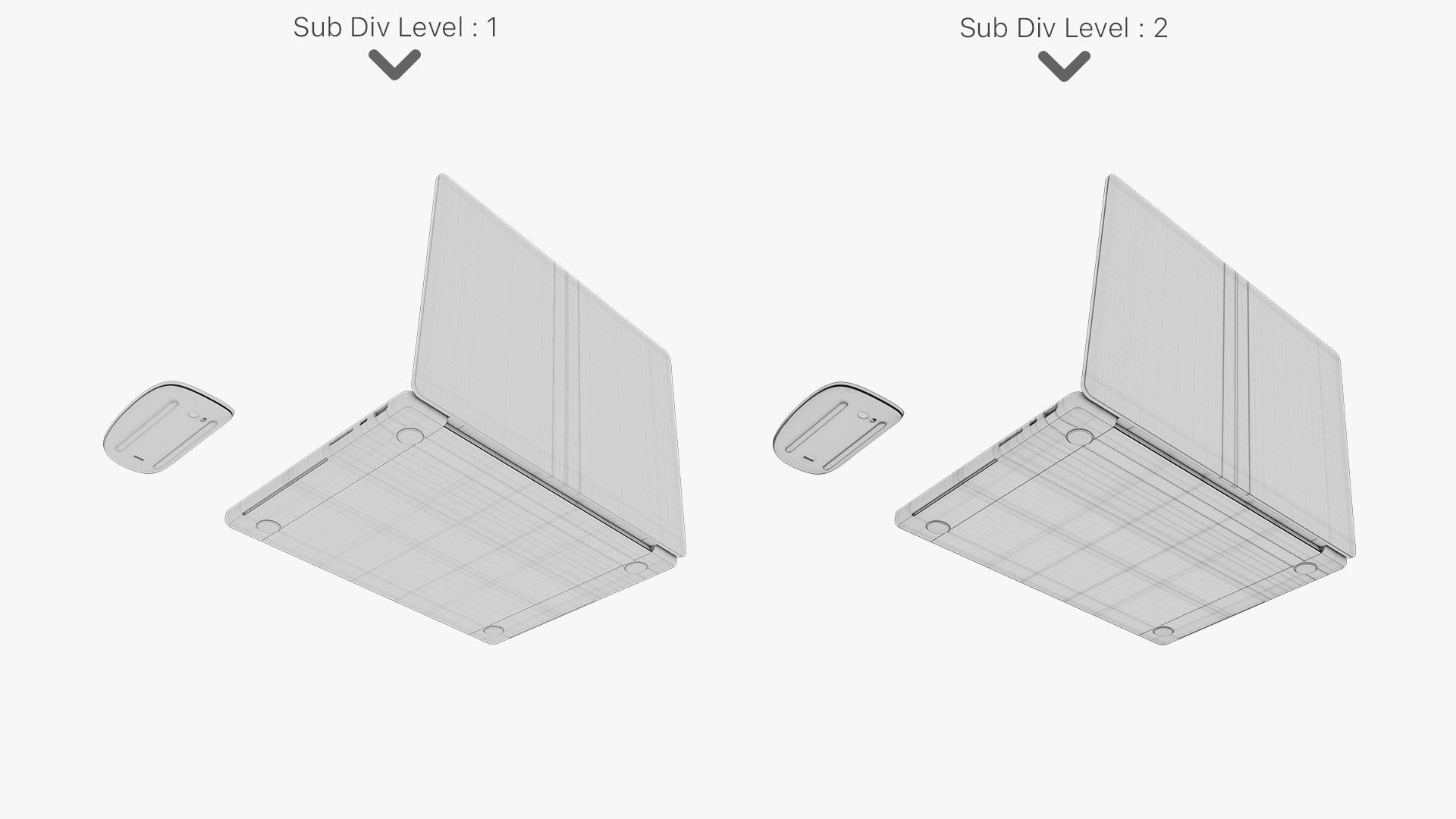 Apple MacBook Pro 14 - 16 inch Collection 2023 With Magic Mouse 3D model_83