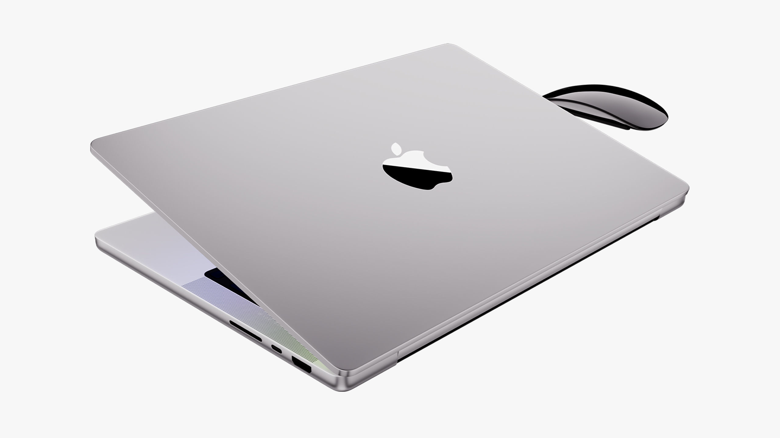 Apple MacBook Pro 14 - 16 inch Collection 2023 With Magic Mouse 3D model_41