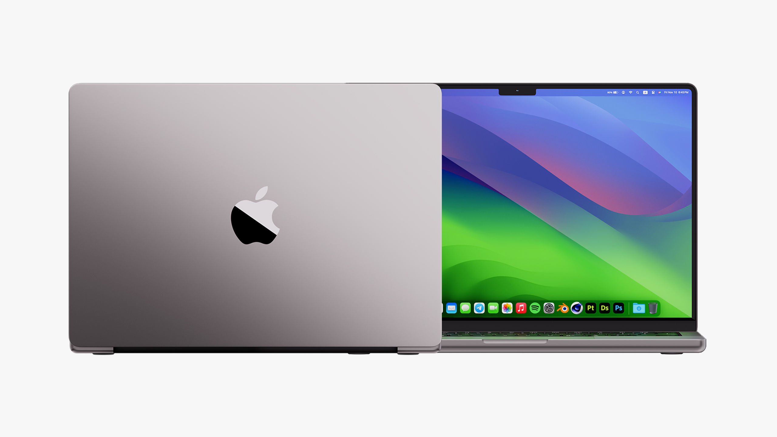 Apple MacBook Pro 14 - 16 inch Collection 2023 With Magic Mouse 3D model_15