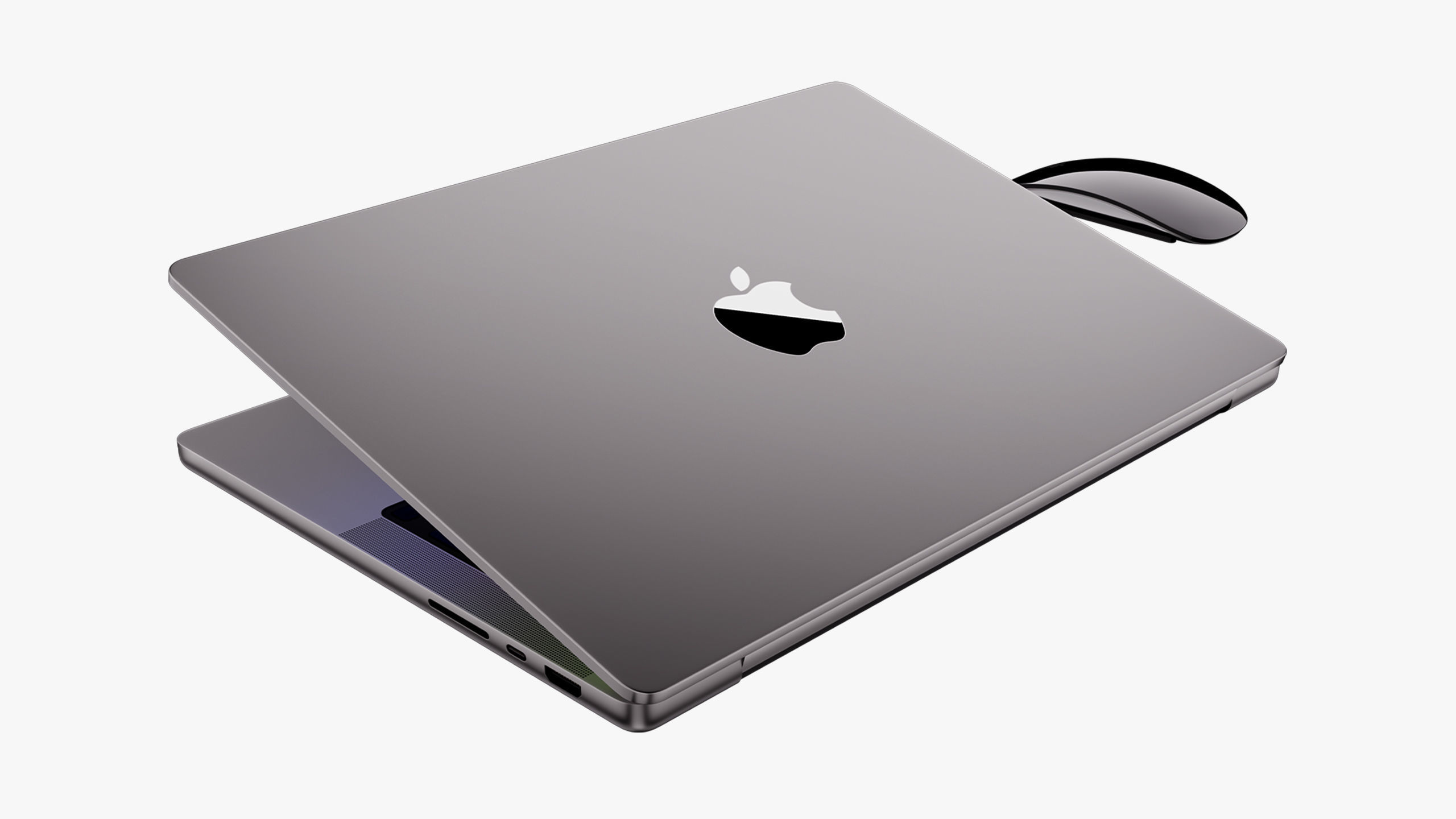Apple MacBook Pro 14 - 16 inch Collection 2023 With Magic Mouse 3D model_45