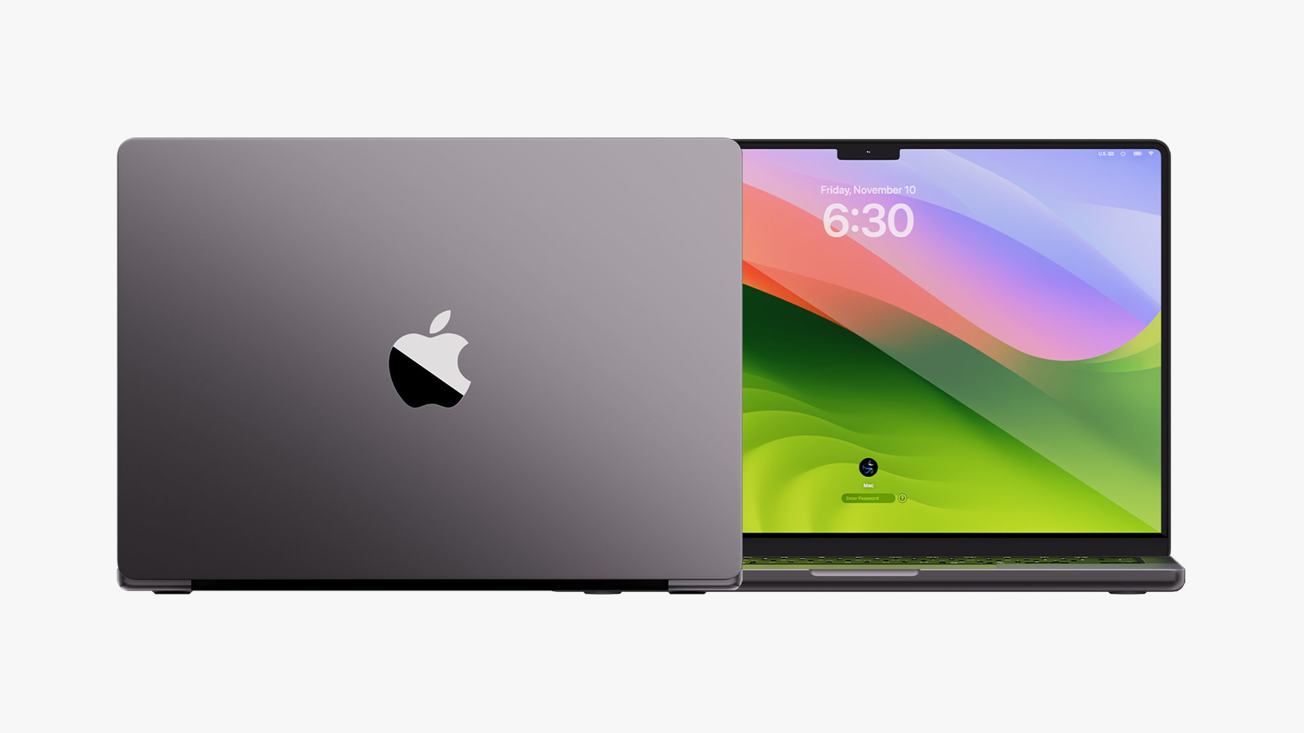 Apple MacBook Pro 14 - 16 inch Collection 2023 With Magic Mouse 3D model_13