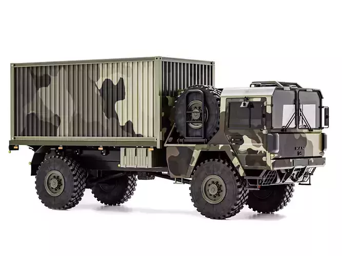 MAN KAT1 Rheinmetall 4x4 Flat Bed - Container