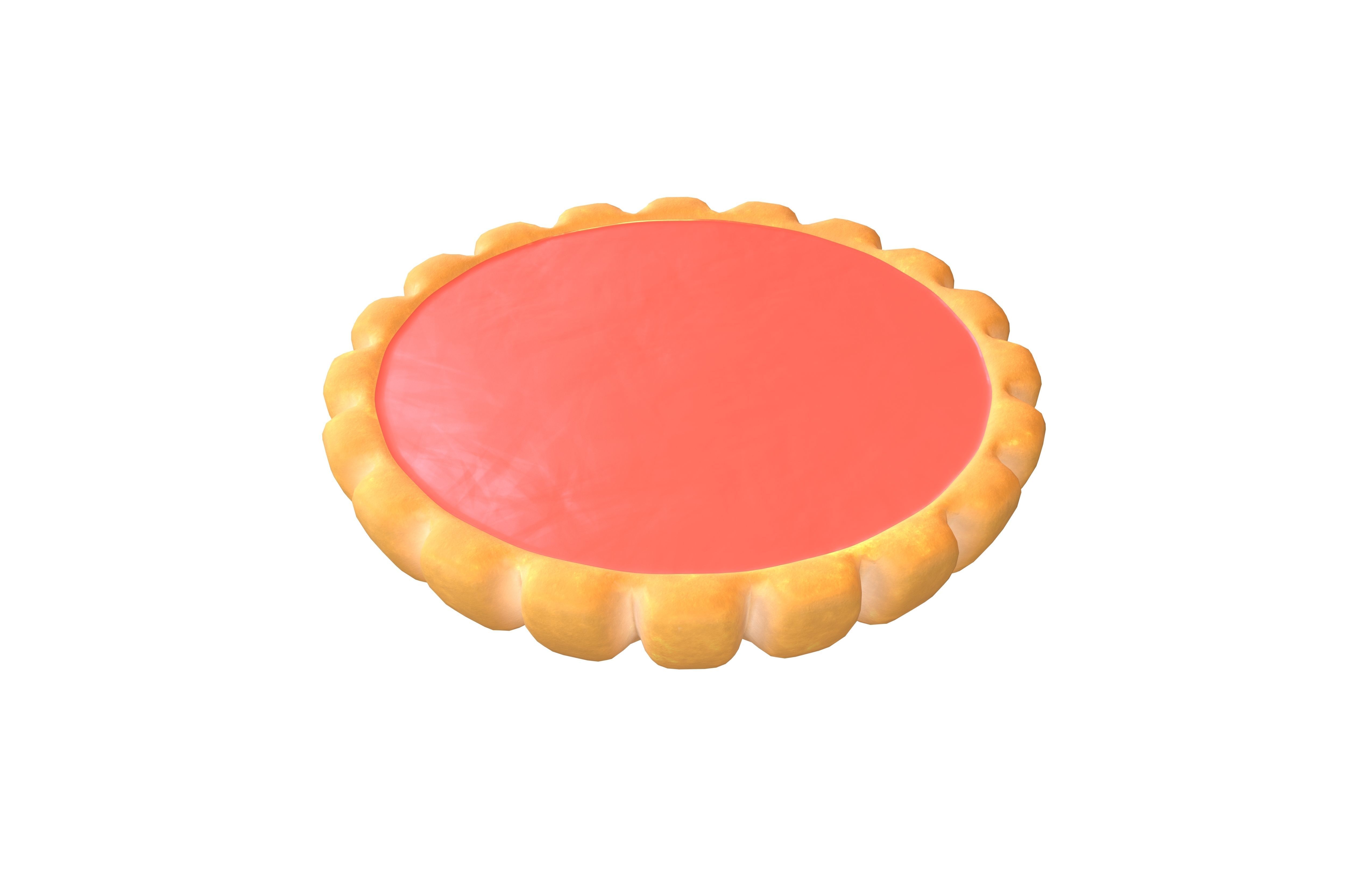 Tart v1 003 Low-poly 3D model_2