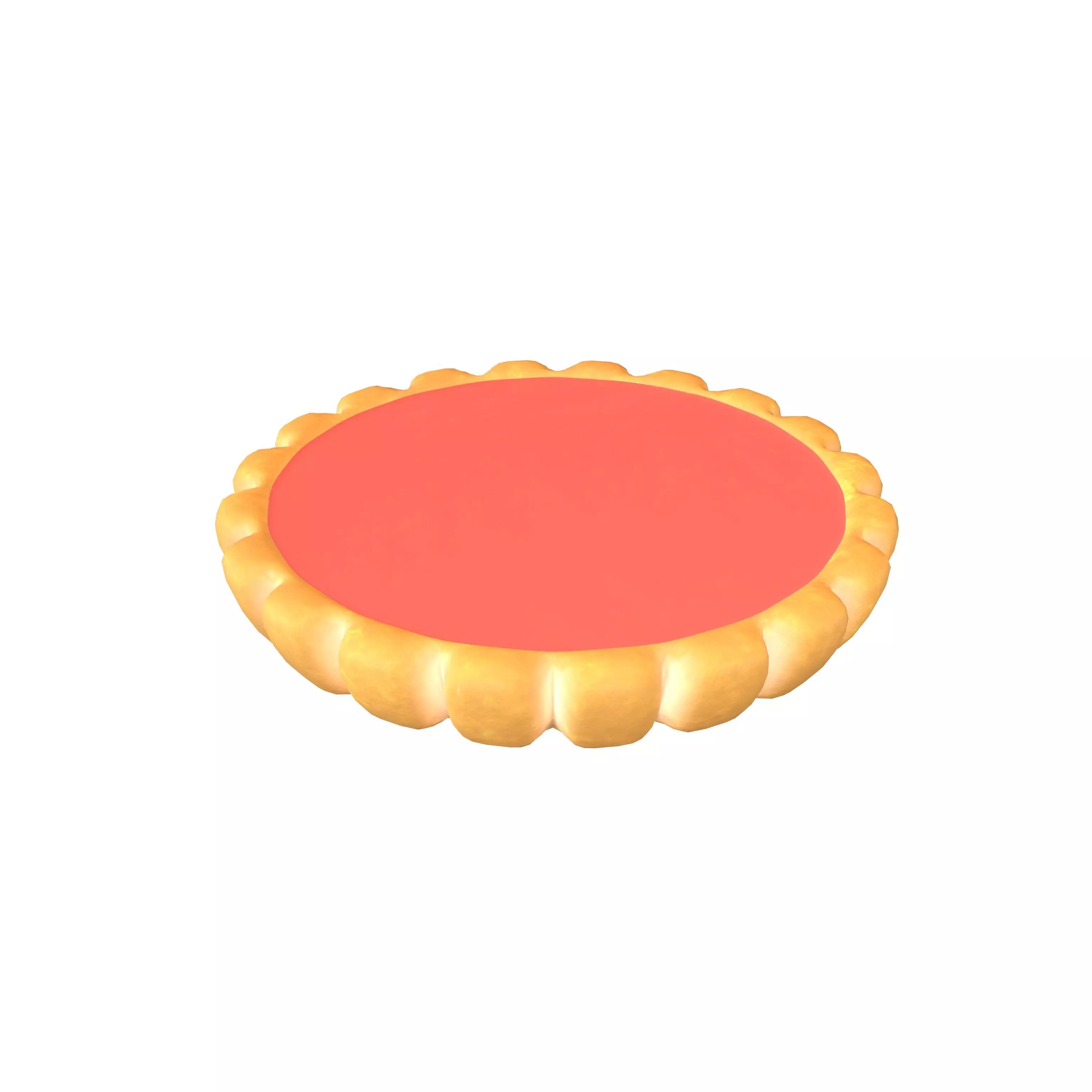 Tart v1 003 Low-poly 3D model_0