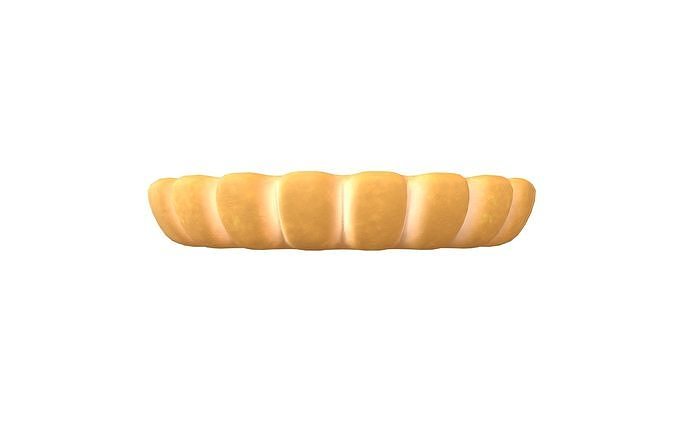 Tart v1 003 Low-poly 3D model 2
