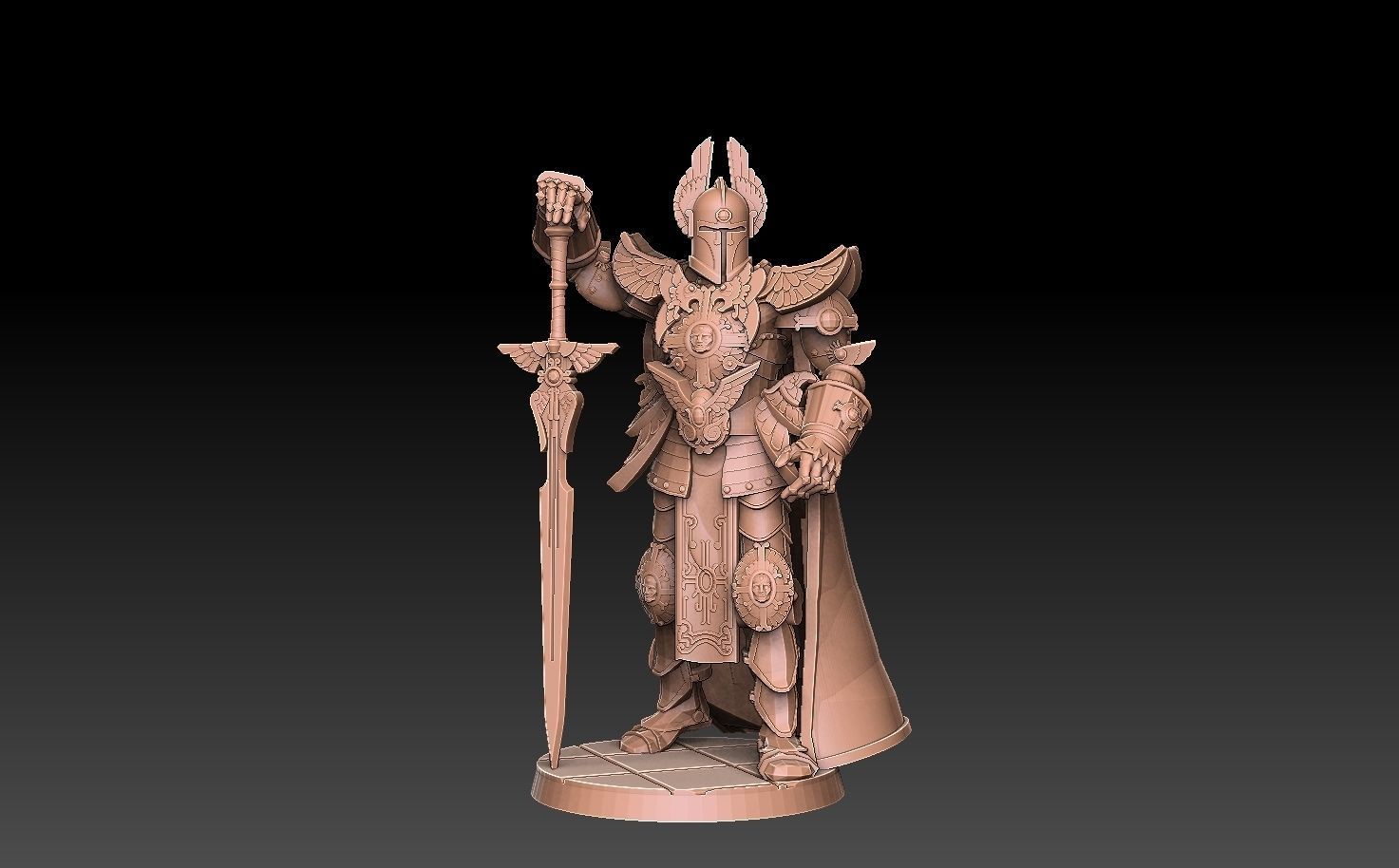 Heroes of Might and Magic 6 Winged Knight 3D print model_1