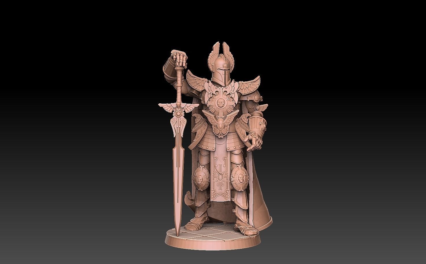 Heroes of Might and Magic 6 Winged Knight 3D print model_6