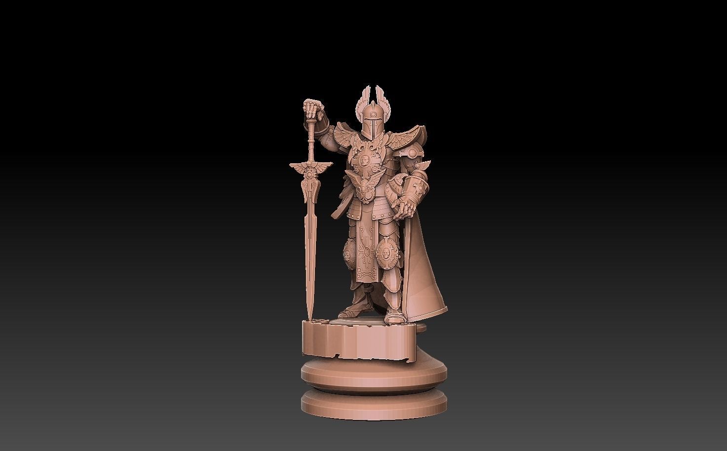Heroes of Might and Magic 6 Winged Knight 3D print model_2